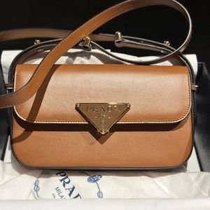 Leather Prada shoulder bag